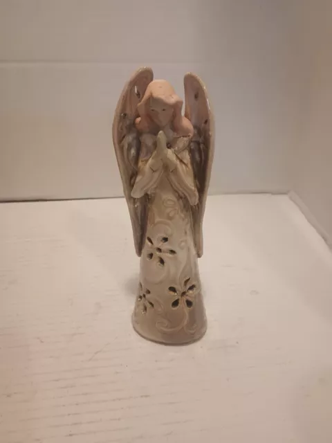 8 In Tall Vintage Ceramic Angel