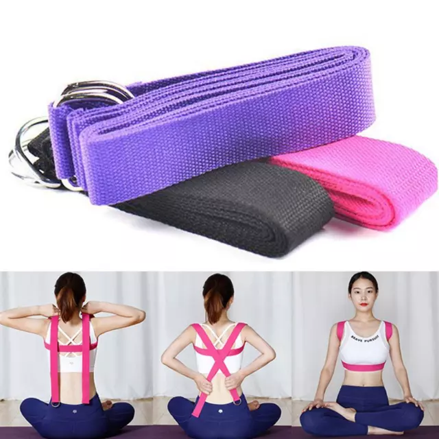 Cotton Yoga Stretch Strap Training Belt Leg Fitness Gym> Exercise X6N8