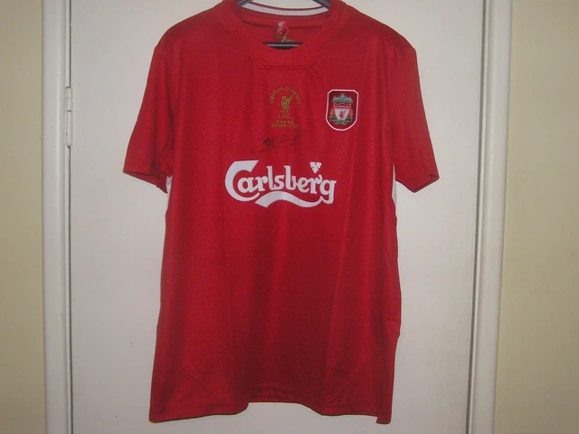 Steven Gerrard Signed Liverpool FC Istanbul 2005 Champions League Final Shirt