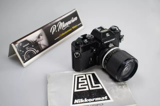 Nikon Nikkormat EL noir  SN 5536404  (fonctionne) +Zoom 43-86 AI +notice + pile