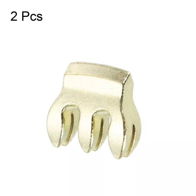 Metal Violin Mute 3 Prong Practice Violin Silence Mute Golden, Pack of 2 3