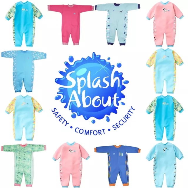 Splash About Warm In One Baby Wetsuit Happy Nappy Swim Costume