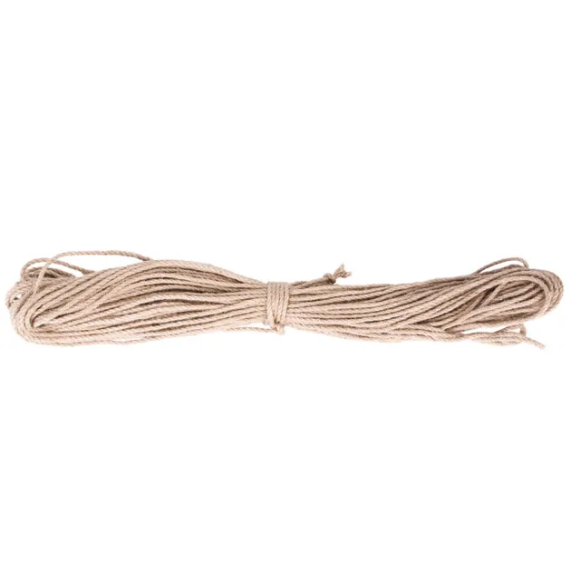 Hágalo usted mismo cuerda de sisal retorcida gato mascota árbol cuerda de escalada (6 mmx10 m)