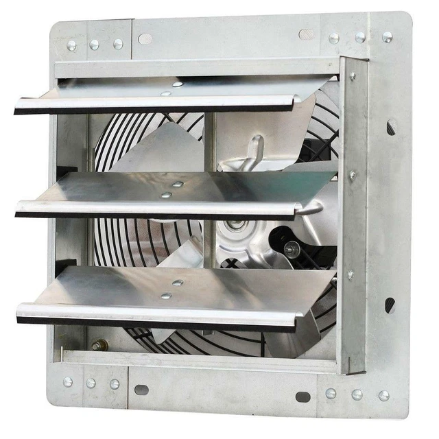 ELECTRIC POWERED GABLE Mount Shutter Fan/Vent 120Volt 10 In. 600 CFM