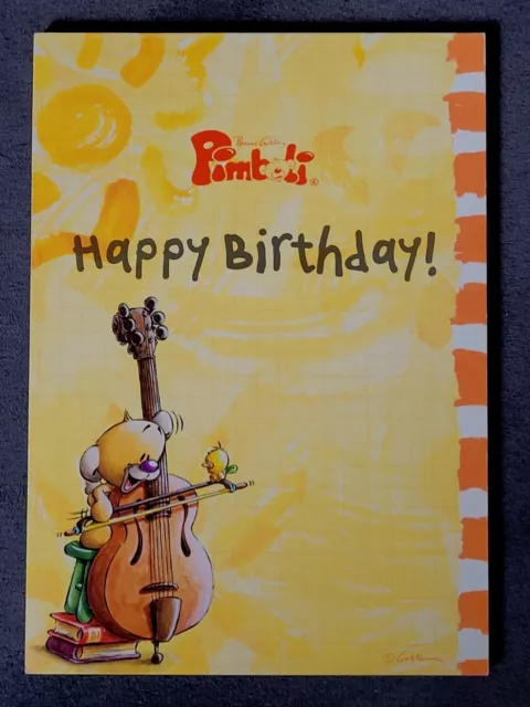 Pimboli A6 Sprücheblock # Happy  Birthday # & Sticker 8. Serie ( Diddl )