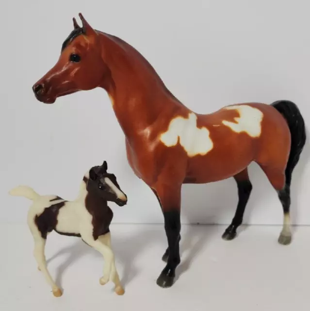 Vintage Breyer Bay Over Arabian Mare Painted Andalusian Classic Foal Molding US 2