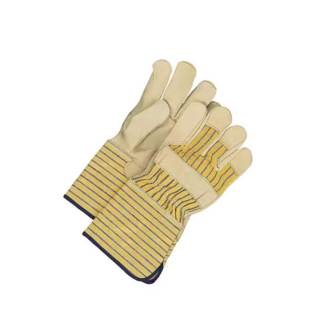 BDG 40-1-281EY5U Leather Gloves,Cowhide,Beige,L,PR