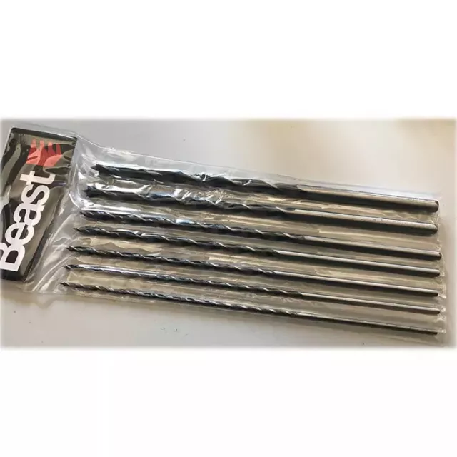 Brocas Largas Para Madera 7 piezas, 300mm. - 4 5 6 7 8 10 12mm.