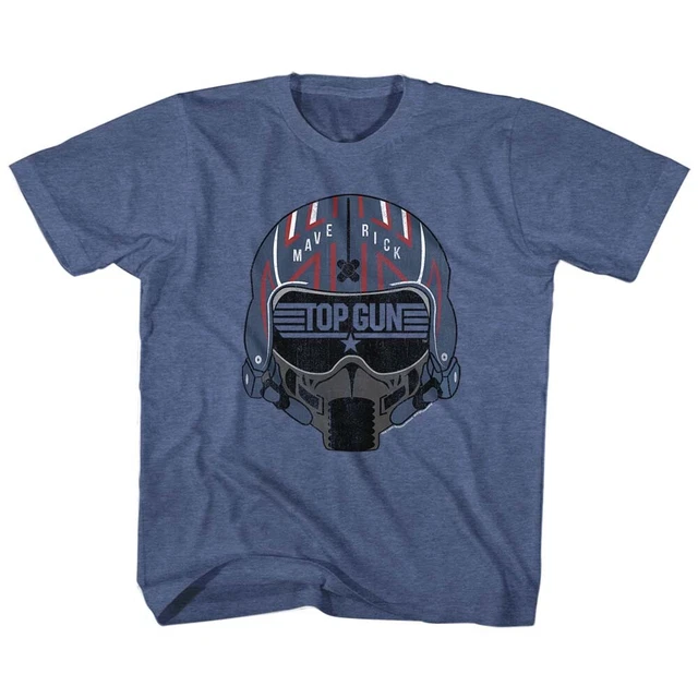 TOP GUN MOVIE Maverick Fighter Pilot Helmet Youth T Shirt 2TYXL £17.34