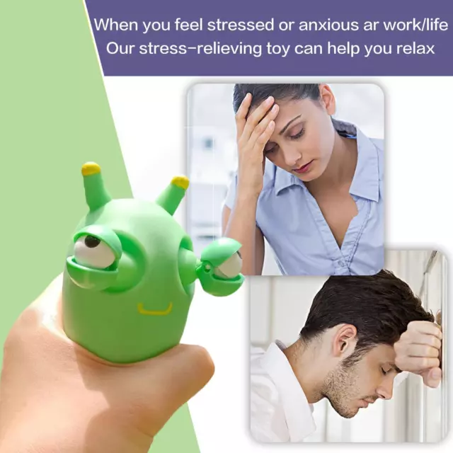 Funny Anti Stress Reliever Squeeze Relief Toys Eye-popping Brain Antistress T L4