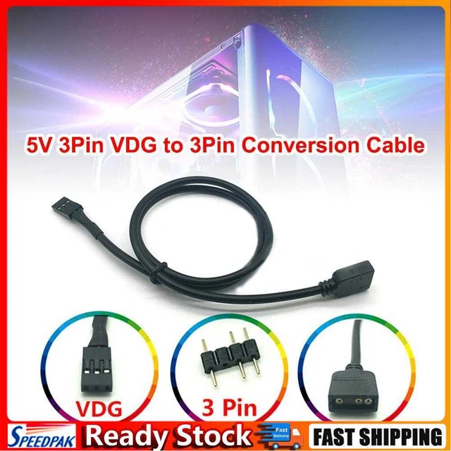 Motherboard SYNC Adapter Cable RGB 5V VDG to 3 Pin Conversion Line (30cm)