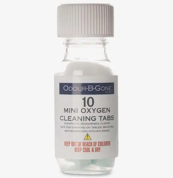 Odour B Gone Mini Oxygen Cleaning Tabs for Use in a Spray Bottle x 10