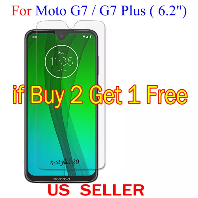 1x Clear LCD Screen Protector Guard Cover Film For Motorola Moto G7/G7 Plus 6.2"