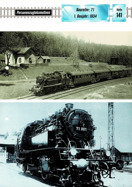 BAUREIHE: 71 - Einheitslokomotive Deutsche Reichsbahn - Datenblatt EUR ...