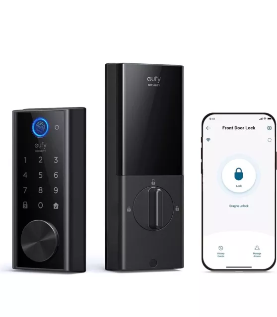 eufy Smart Lock S230 - Keyless Fingerprint Lock with Wi-Fi, Remote Access, IP65