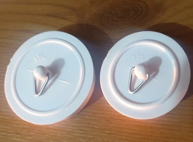 4x Spülenstecker 11⁄2"" & x 13⁄4"" Badezimmer Küche Waschbecken Universal Gummi Loch Bad.