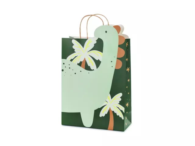 Geschenktüte Dinosaurier mit Henkel 24x37x10cm Papiertüten Kindergeburtstag Dino