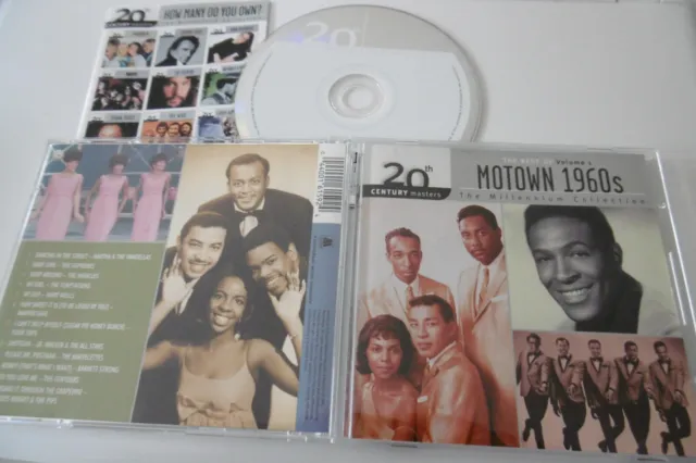 The Best Of Motown 1960s Lautstärke 1 CD Supremes Wunder Gaye 4 Tops Temptations