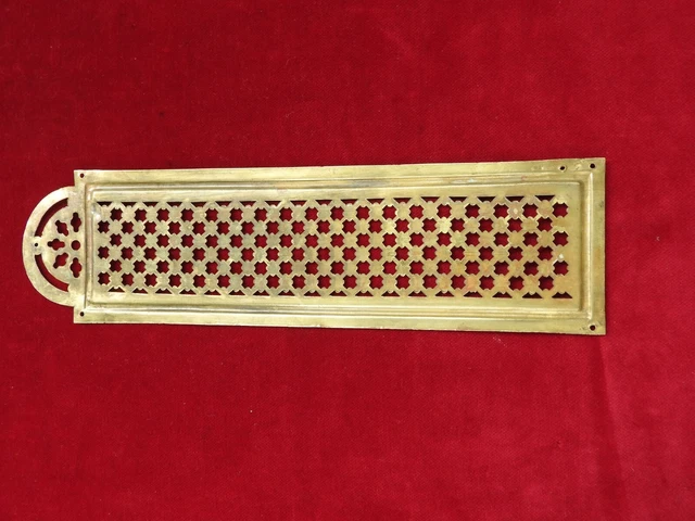 Plaque De Propreté Neuve Dt 2000 Style Louis XV Du Barry - Laiton Doré, Dimensions 28 X 5 Cm