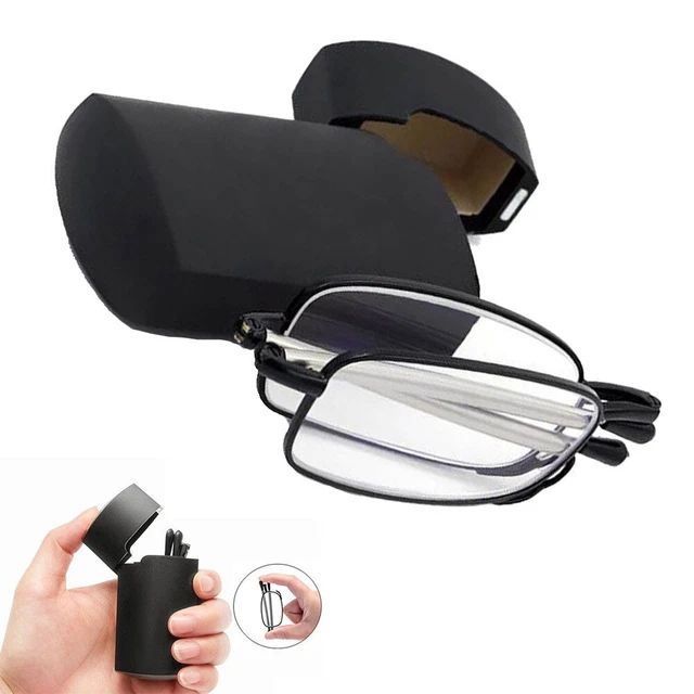 Gafas de Lectura Plegables Gafas Compactas Con Estuche Telescopio Unisex Adultos +1.00