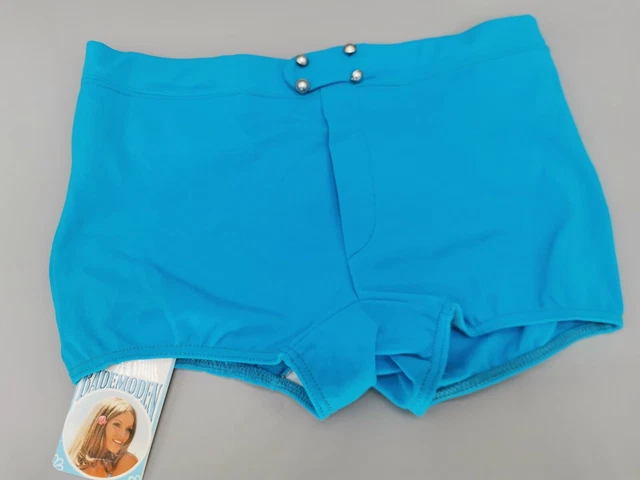Pantaloncini costume da bagno retrò originali Susa anni '70 costumi da bagno taglia 4 5 S M XS vintage NOS