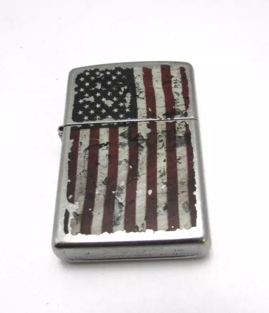 2014 Distressed American Flag Zippo Lighter Patriotic USA