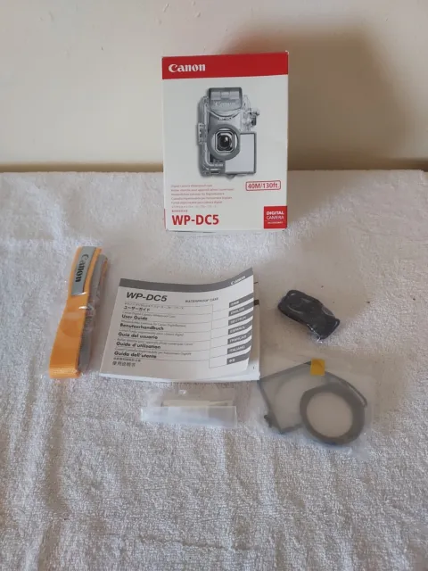 Canon WP-DC5 Waterproof Case Only Empty Box With Manual And Accessories