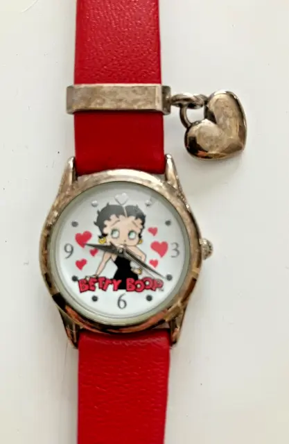 Valdawn Betty Boop Watch 2005 Vintage w Silver Charm Untested