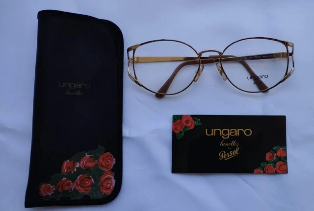 Emanuel Ungaro, Persol U589 57=18 OB 135mm Optical Frame With card.NEW OLD STOCK