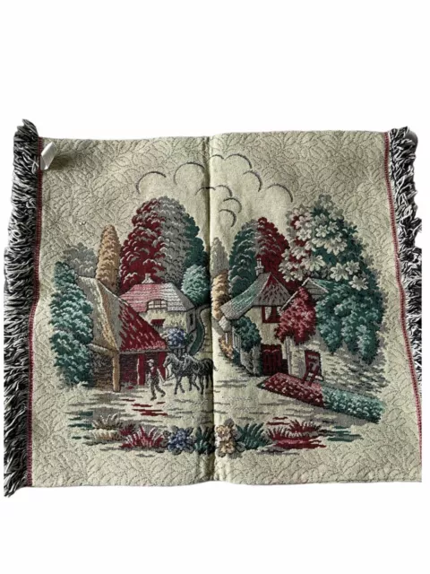 French Country Style Tapestry Pillow/Cushion Case Farmhouse Cottage core