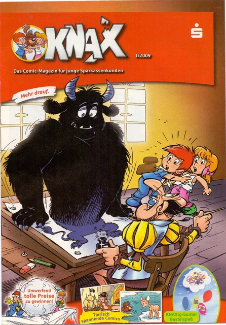 01/2/3/5/6/2009 KNAX KINDER 5x Comics Heft Magazin SPARKASSE
