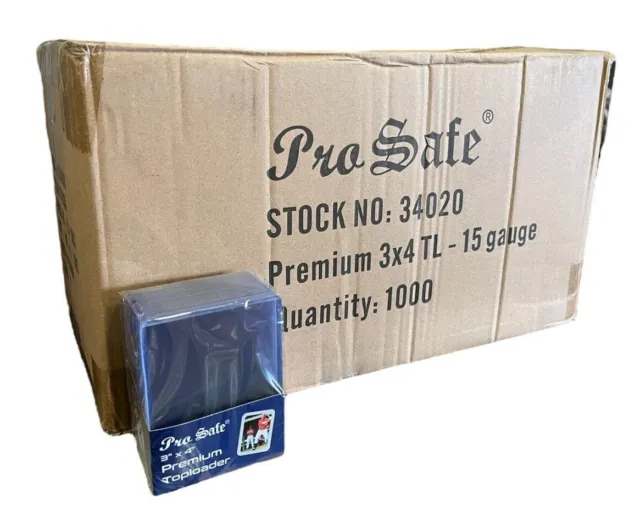 Pro Safe 3x4 15 Gauge Premium Toploaders 34020 New Top Loaders