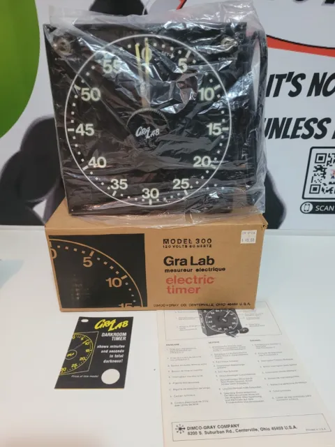 Gra lab vintage Darkroom Timer, Like new with box and documents