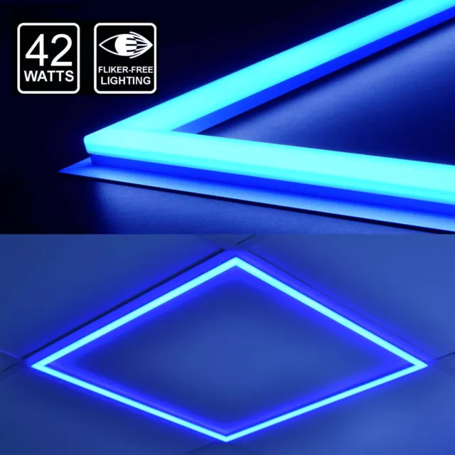 42W 595x595mm 2x2 Recessed LED Panel Light Frame Border Edge Retail Office Lamp