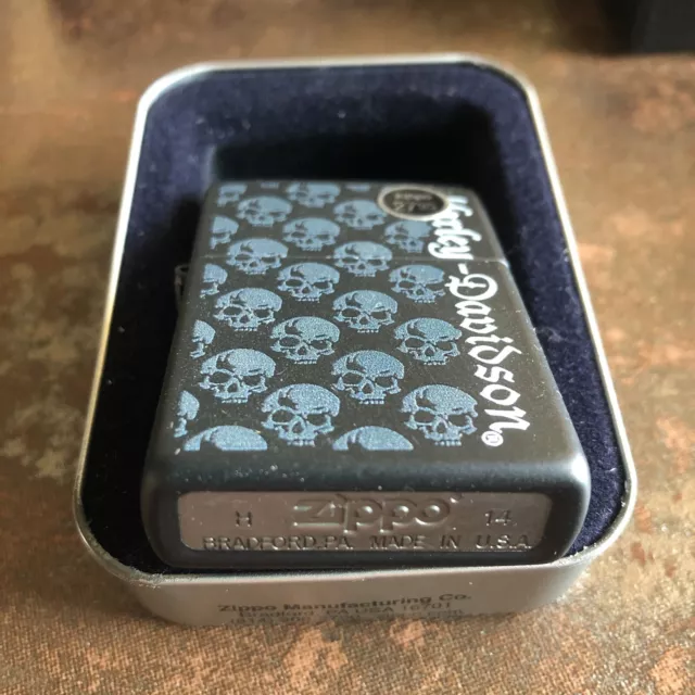 Zippo Harley - Davidson 24167 Snake Skin Lighter Never Opened 2014