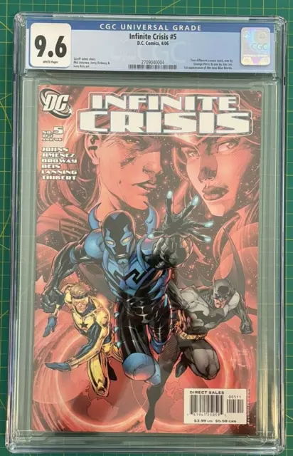 DC Infinite Crisis 5 2006 CGC 9.6 WP 1st Jamie Reyes Blue Beetle - Jim Lee Cover