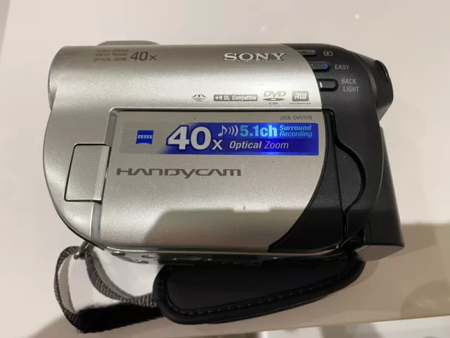 Sony DCR-DVD653E Camcorder Handycam With Discs & Accessories Tested Working