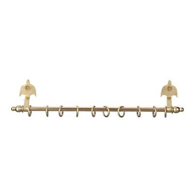 Dolls House Miniature 1:12 Accessory Brass Gold Expanding Curtain Rail Rod Pole