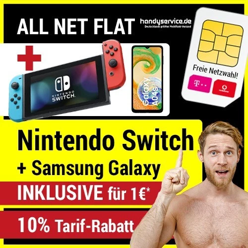 Handyvertrag Mit Nintendo Switch Media Markt HANDYVERTRAG ALLNET FLAT 5 GB LTE SIM-Karte inkl.Samsung A04s