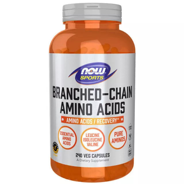 Now Foods, Acides aminés à chaîne ramifiée BCAA, 240 Veg. Capsules -...