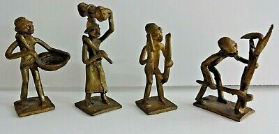 West African  Upper Volta Brass Bronze Tribal Figures #A