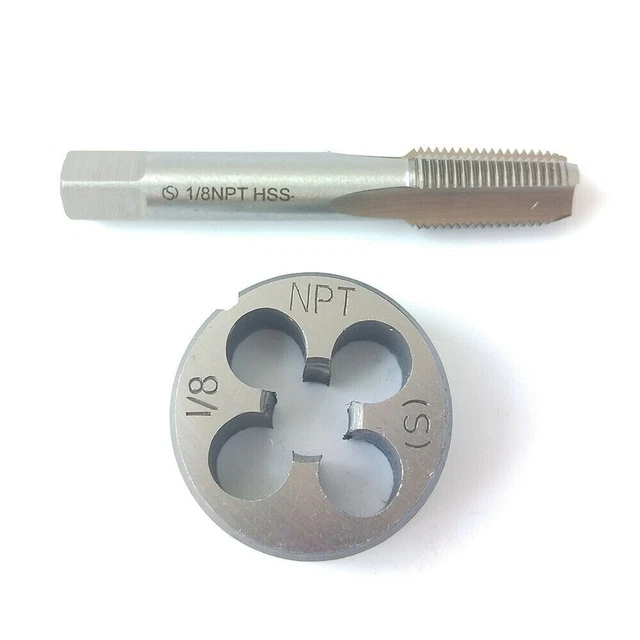Robusto rubinetto 1/8 NPT 1 pezzo e 1/8 NPT set punzonatura 1/8 NPT per lan