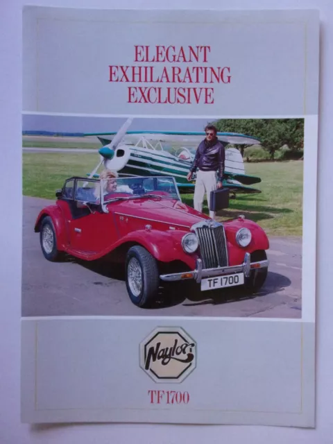 NAYLOR TF 1700 Kit Car orig 1984 1985 1986 UK Mkt Sales Leaflet Brochure - MG TF