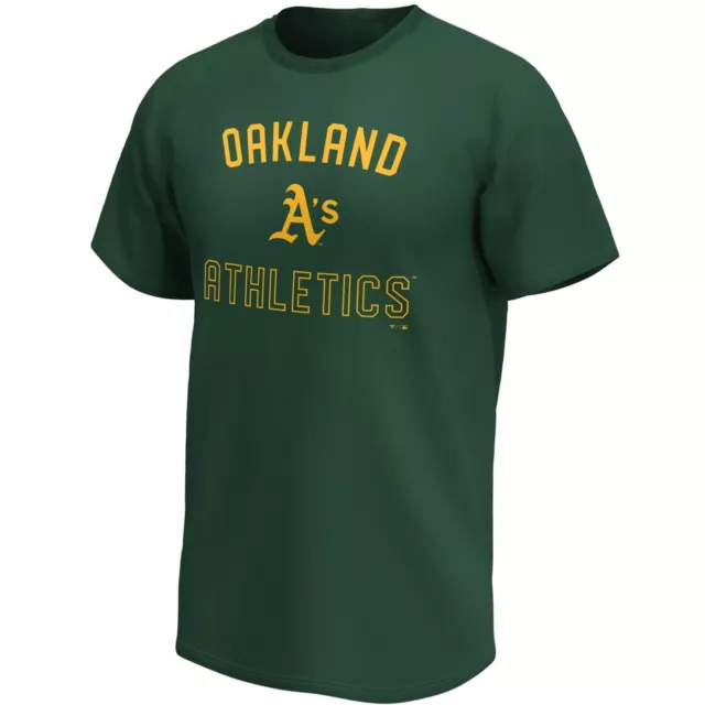 MLB Oakland Athletics A's T-Shirt Mono Team Arch Core Graphic Baseball