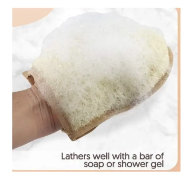 Natural Loofah Sponge, Real Egyptian Bath & Shower Exfoliating Body SPA Scrubber