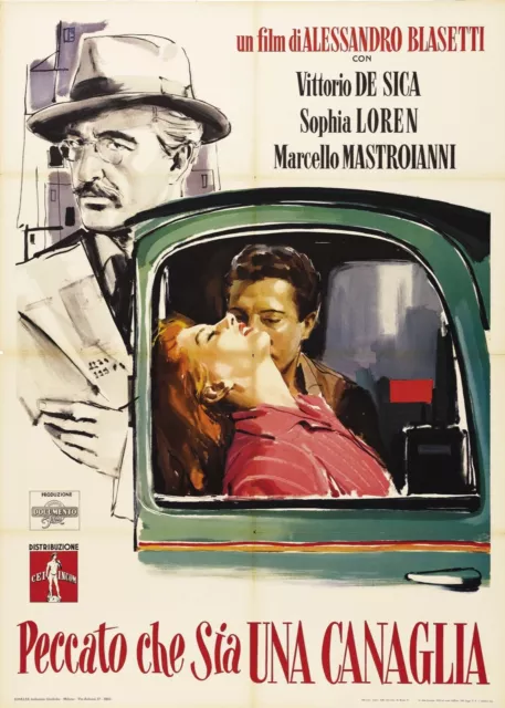 Dommage que tu sois une canaille, REPRO AFFICHE DE CINÉMA VINTAGE, 40X60, HQ