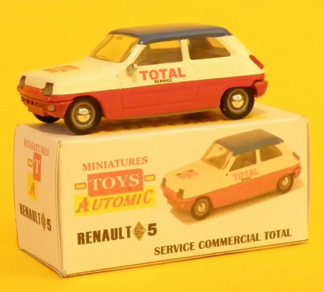 Renault 5 R5 Total service commercial  sur base Solido ancien stock