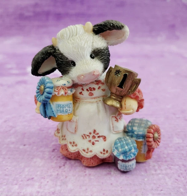 Marys Moo Moos Preserved To Be the Best Cow Figurine Enesco 125679 Vintage 1994