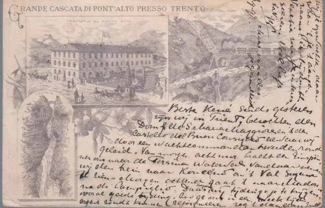 Grande cascata di Pont’Alto presso Trento.