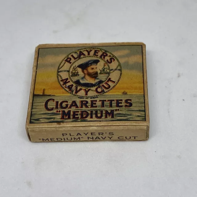 Players Navy Cut 1940's Miniature Cigarette Packet with Imitation Cigarettes
